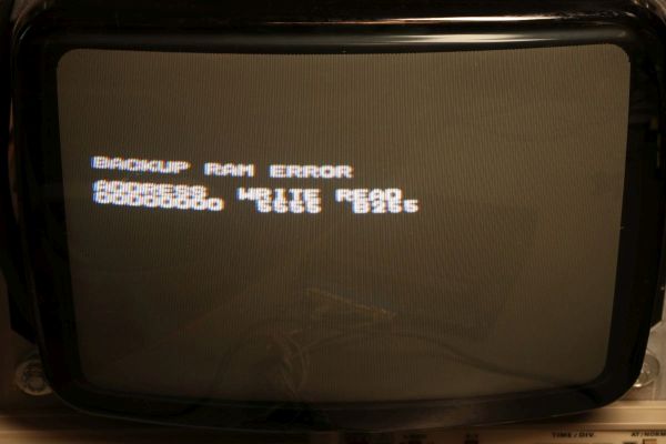 NeoGeo MVS BACKUP RAM ERROR