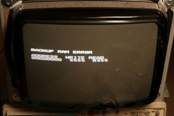 NeoGeo MVS BACKUP RAM ERROR